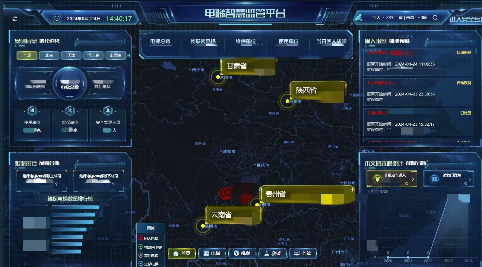 电梯卫士上岗！ku娱乐科技收到来自毕节市市场监督管理局的感谢信！